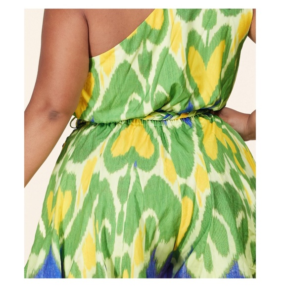 Asymmetrical Lemon Lime Romper - Picture 5 of 8